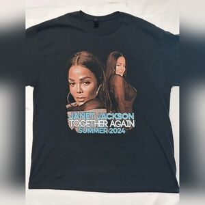 Janet Jackson Together Again w/Nelly Summer 2024 Tour Tee XL 25–29 P2P NWOT